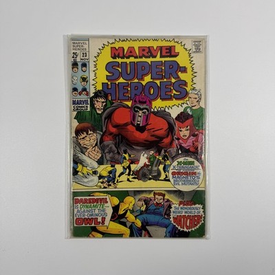 Marvel Super-Heroes #23 X-Men Scarlet Witch Daredevil Watcher 1969 Kirby VG