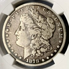NGC F 12 1878-cc Morgan Silver Dollar (Carson City Mint)