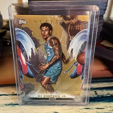 2024-25 Topps Inception - KJ Simpson Jr., KJ Simpson Jr. #33 Gold /50 (RC)
