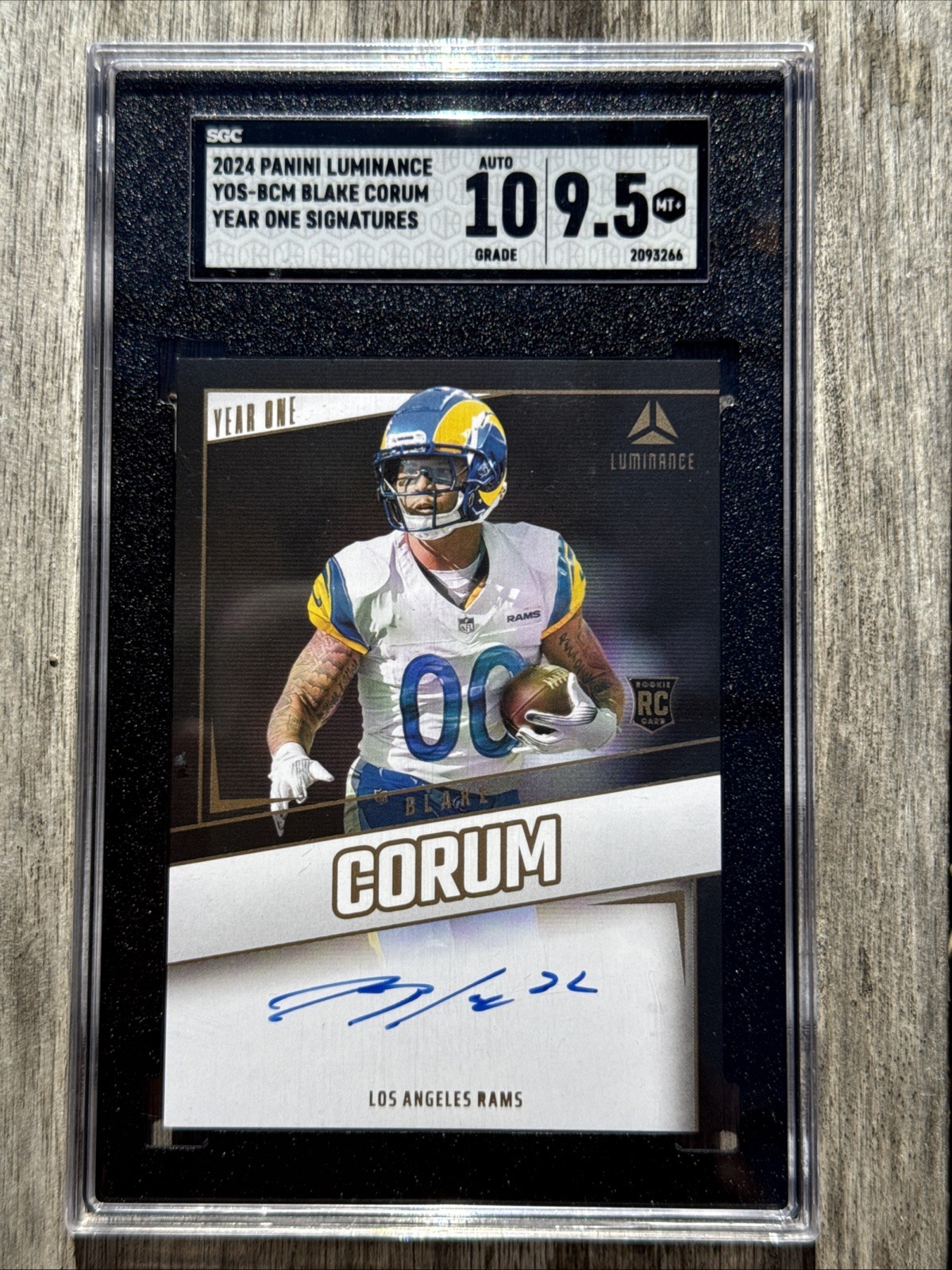2024 Panini Luminance - Year One Signatures Rps Blake Corum #YOS-BCM (AU, RC)