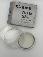 Canon UV 58mm Lens Filter Silver Chrome