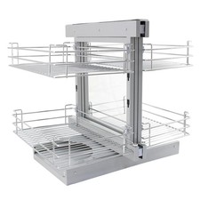 KuKoo LH Magic Corner Kitchen Pull Out Baskets, Slide Out Customer Return UA