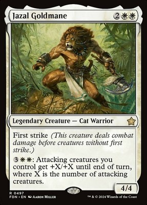 MTG I Jazal Goldmane I Foundations I FDN 0497 I Rare I ENG I NM