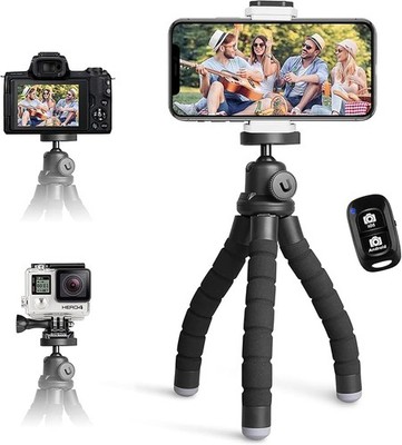 Handy Stativ Mini Tripod f. Smartphone & Kamera inkl. Fernbedienung Neu