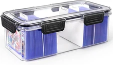 Trading Card Storage Box Compatible with Top Loaders, Sports Cards Baseball Card