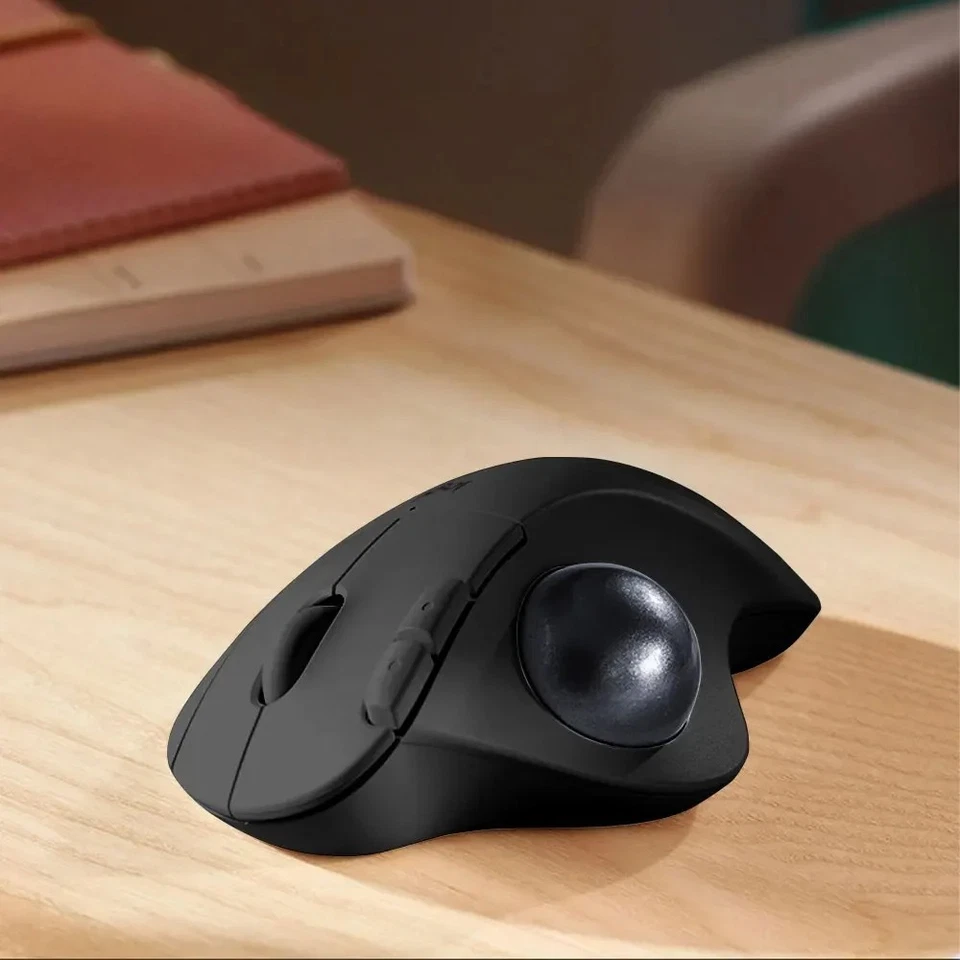 Wireless Trackball Mouse 2.4G Ergonomic Rollerball Mouse Rechargeable Bluetooth - Image 4 of 4