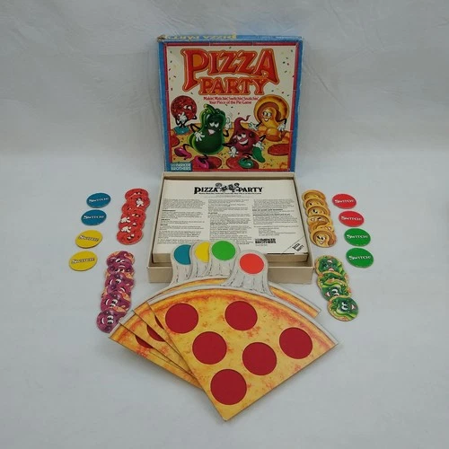 Vintage Pizza Party Board Game 1986 Parker Brothers Kids Match Game W/All Pieces