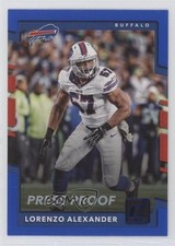 2017 Panini Donruss Press Proof Blue Lorenzo Alexander #24 5ta
