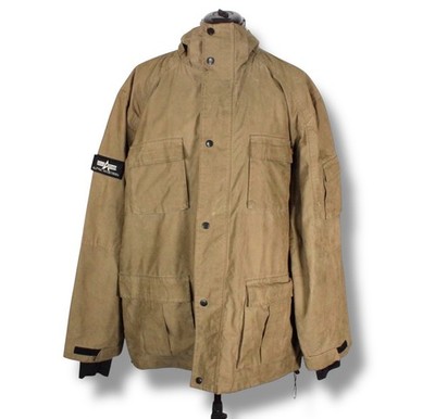 Alpha Industries Feldjacke Herren XL Khaki Mantel Cold Weather gefüttert Utility