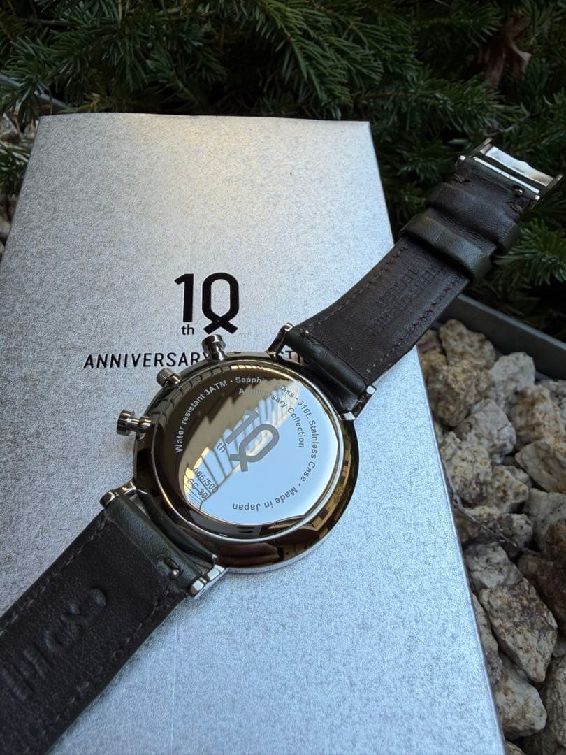 Knot 10th Anniversary Platinum Foil Chronograph Watch Women Limited Edition image 3