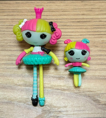 Lalaloopsy Mini 3'' Puppe & Tinies 1'' Figur - Prinzessin Safran