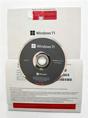 Windows 11 Pro fessional 64Bit DVD & Product Key Factory Sealed Fast US Shipping