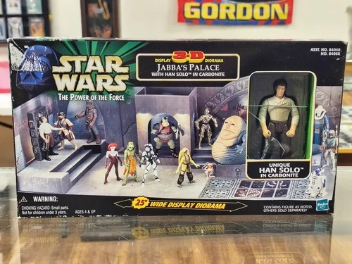 Vintage Star Wars 3-D Diorama Jabba's Palace Han Solo In Carbonite NIB 1998
