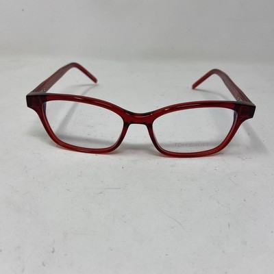 Tom Davies TD673 Col 1931 50-16-135 Transparent Red Eyeglasses UJ56