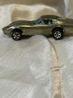 Vintage Hot Wheels Custom Corvette olive green spectraflame rare 1967 Hong Kong
