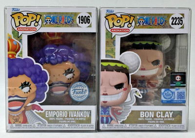 Funko Pop! One Piece Bon Clay #2235 Chalice EX Emporio Ivankov #1906  Set of 2