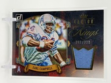 Earl Campbell 2020 Donruss #CK-EC Canton Kings #/299 SN,MEM Houston Oilers