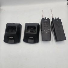 2 Maxon SP-340 440-470MHz UHF Transceivers 16 Chan w/QPA-1135 Desktop Charger