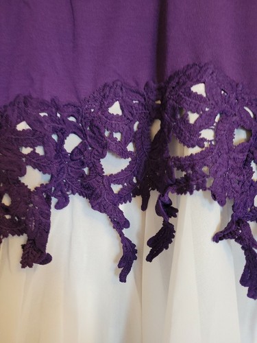 NWT Cellabie Purple White-Trim Full Sleeve Shirt Size XL - Picture 2 of 7