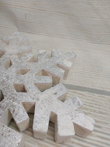 Neu * 10" weiß silber rustikal Schneeflocke ausgeschnitten Holz Schild Dekor Weihnachten Winter  - Bild 13 von 15