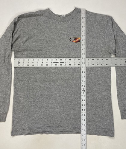 VINTAGE 17th Street Surf Shop Graphic T-shirt Men Large Gray Long Sleeve USA 90s - Picture 8 of 10