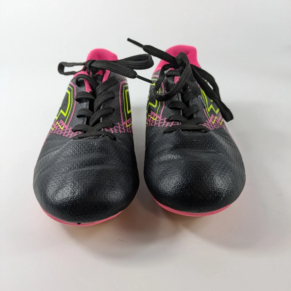Girls Soccer Cleats Size 3.5 Lotto Forza Elite 3 JR Neon Pink Yellow 80s Bright - Image 2 of 4