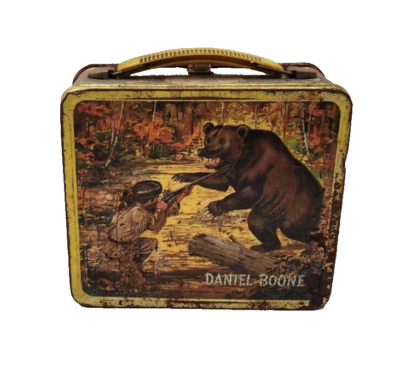 Vintage Daniel Boone Lunchbox 1955 Metal Rare Aladdin Indians | eBay