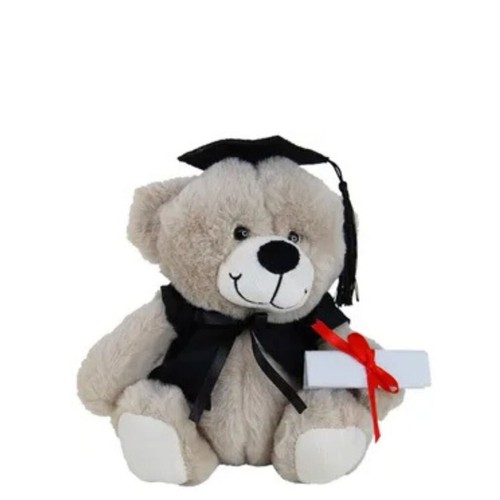 Graduation Dressed teddy bear soft plush toy 7"/19cm by Elka - Picture 2 of 3