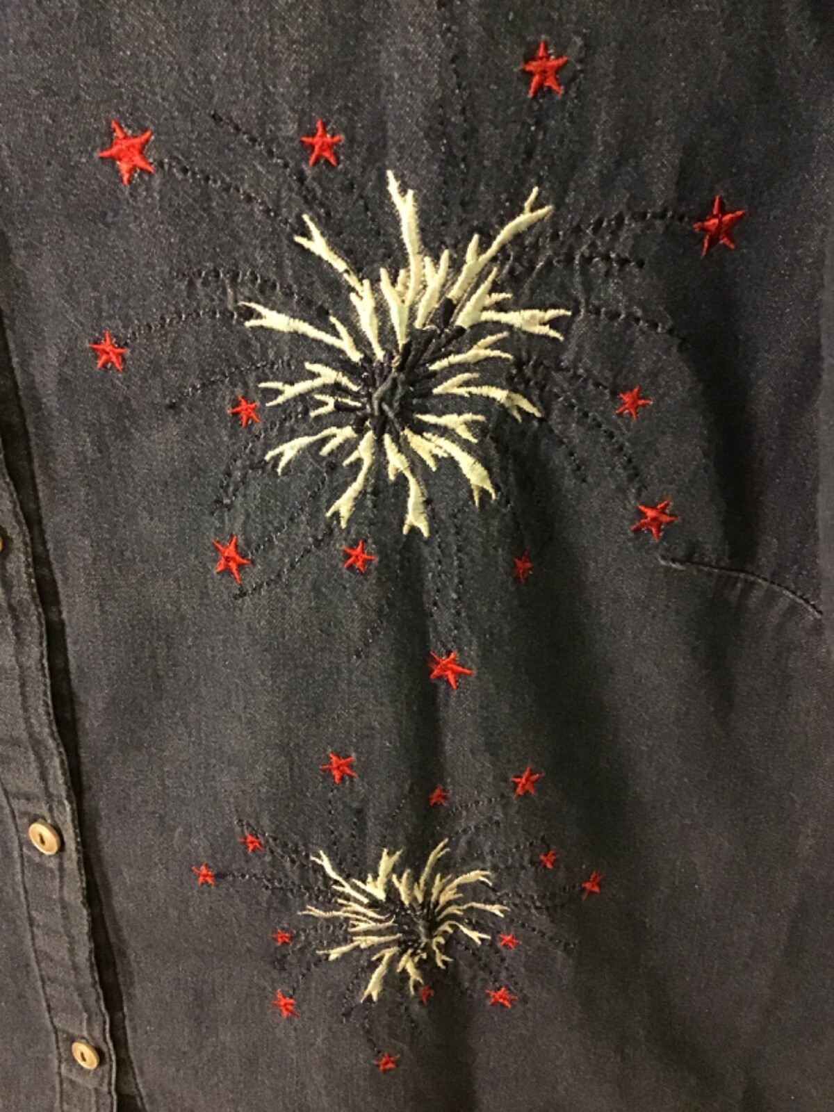 Basic Editions button down denim shirt  size 2x - image 4