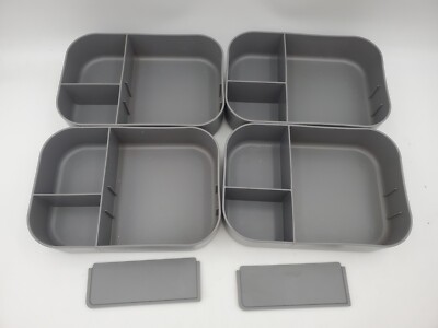 4 Bentgo Inserts With 2 Dividers ONLY For The Modern Leak-Resistant Lunch Box 