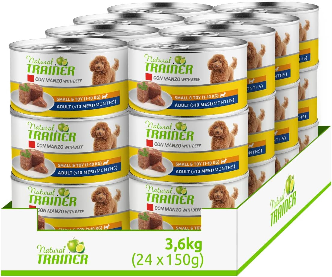 Natural Trainer Gourmet Manzo 24x150g | Eccellenza per Cani Toy