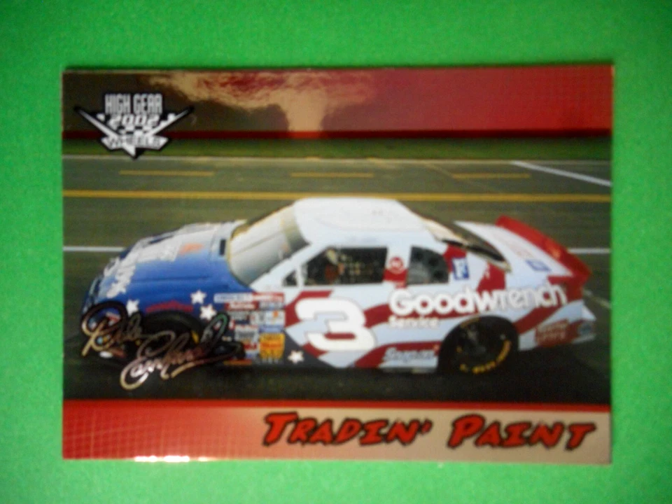 Карта Дейла Эрнхардта 2002 Wheels '96 OLYMPICS R W & BLUE TRADIN КРАСКА DE37 - Изображение 2 из 3