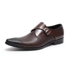 Men's Cut Out Leather Pointed Toe Shoes Casual Business Formal Oxfords British