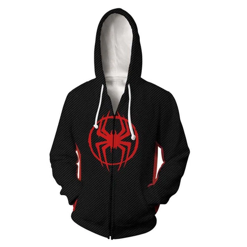 Spider-Man Across the Spider-Verse Miles Morales Cosplay Hoodie Tops
