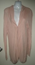  1149 Sweater Cardigan A New Day open Front Dusty Pink Modal Blend Duster L