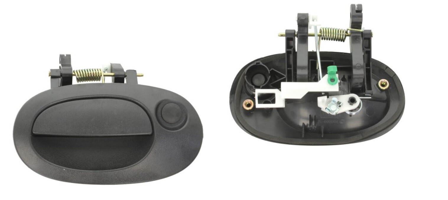 Poignée extérieure de hayon arrière pour Renault Kangoo de 1998 à 2008 en ABS noir neuf