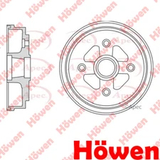 Fits Suzuki Alto 1997-2002 1.0 Brake Drum Rear Howen 4351184040