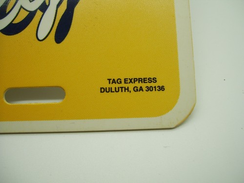 Vintage San Diego Chargers Tag Express Plastic License Plate NFL - Picture 3 of 7