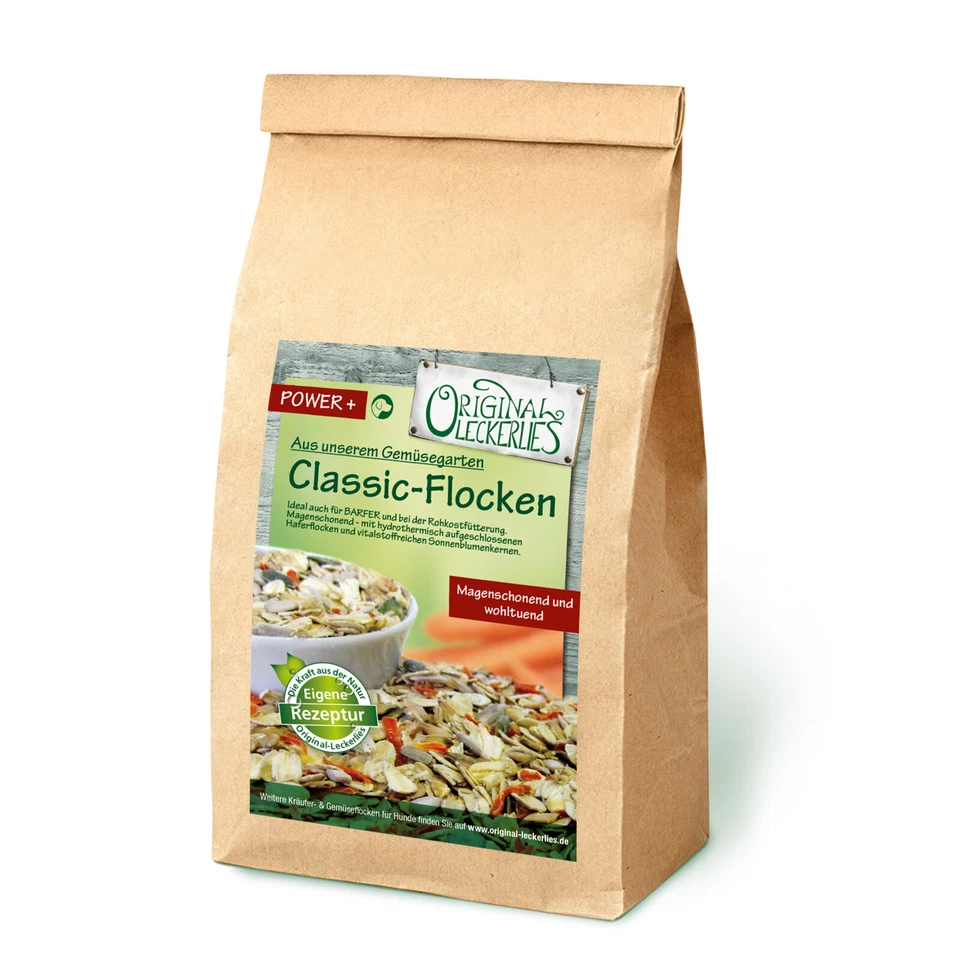 *10kg* Classic-Flocken, Hundeflocken, Gemüse, BARF, magenschonend, Magen & Darm