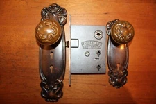 Alby by Sargent B-21800 C:1900 Entry Set Knobs, Escutcheons, Mortise X-16