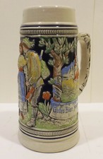 Alter Bierkrug 4002 WL orginal Lerchen Mit Sp...