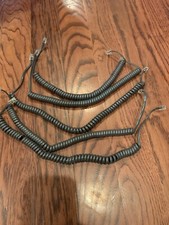 5 Cisco 6  Foot Gray 7900 IP Series Phone Handset Curly Cord Cable FREE SHIPPING