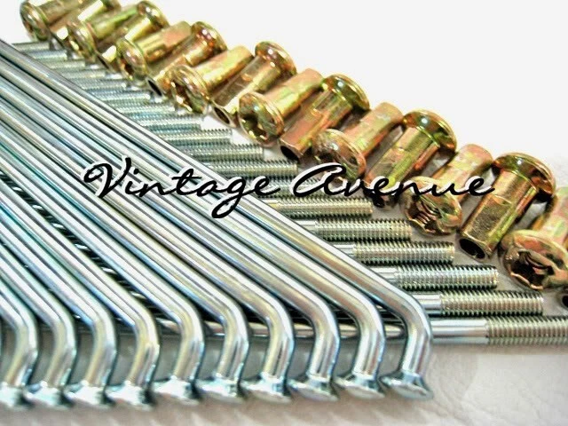 JUEGO DE RADIOS RUEDA DELANTERA HONDA CR250 CR250R CR450R '81 CON BOQUILLA 36 PIEZAS (D) Foto 3 de 3