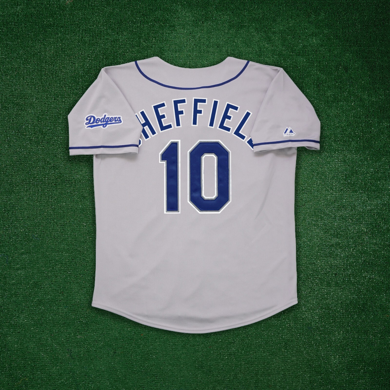 Gary Sheffield 2000 Los Angeles Dodgers Men's Grey Road Throwback Jersey