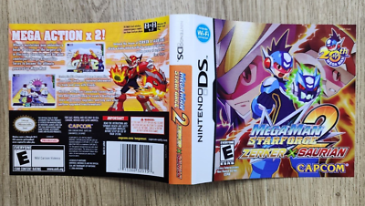COVER MANUAL INSERTS ONLY - NO GAME - MEGA MAN STARFORCE 2 ZERKER