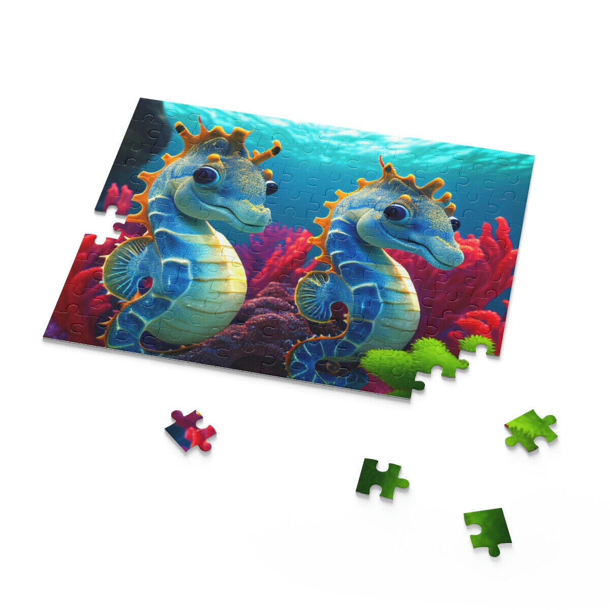 Kids Jigsaw Puzzle - Sea Horse (120, 252, 500 Piece) Sea Life 