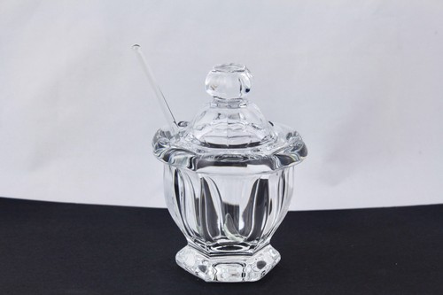 BACCARAT FRANCE CRYSTAL MISSOURI JAM/CANDY JAR– MINT