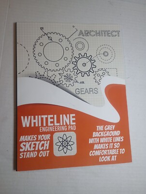 Whiteline Notebook: Graph Ruled Engineering White Grid lines Pad, Premium...