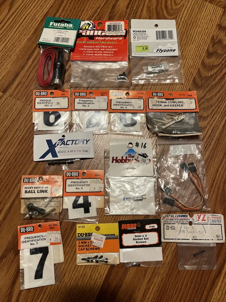 Dubro Sullivan Xfactory Great Planes RC Parts Lot 100 Packages - Image 4 of 4