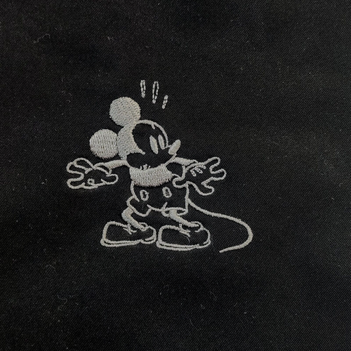 FIGS x Disney Topolino ricamato nero joggers scrub fondo medio - Foto 4 di 12